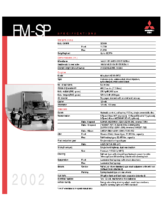 2002 Mitsubishi Fuso FM-SP