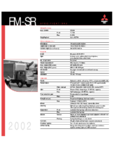 2002 Mitsubishi Fuso FM-SR