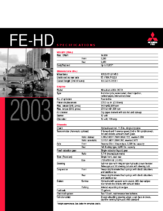 2003 Mitsubishi Fuso FE-HD
