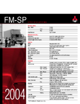 2004 Mitsubishi Fuso FM-SP Specs