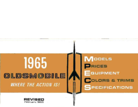 1965 Oldsmobile Dealer Specifications