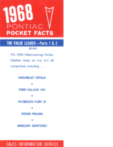 1968 Pontiac Catalina Pocket Facts