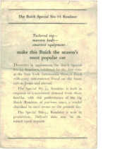 1919 Buick Mailer