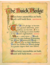 1929 Buick-The Buick Pledge Mailer