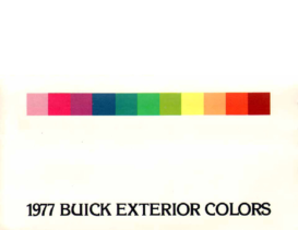 1977 Buick Exterior Colors Chart