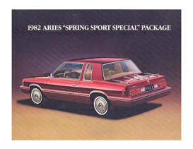 1982 Dodge Aries Spring Sport Special Package
