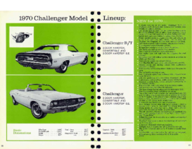 1970 Dodge Challenger Lineup