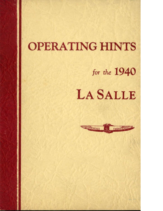 1940 LaSalle Operating Hints