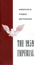 1959 Chrysler Imperial Salesman Reference Booklet