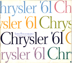 1961 Chrysler Full Line CN