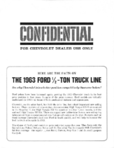 1963 Chevrolet vs Ford Truck