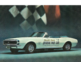 1967 Chevrolet Camaro Indy Pace Car Postcard