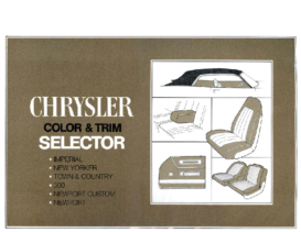 1971 Chrysler Color and Trim Selector