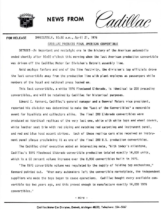 1976 Cadillac Convertible Press Release