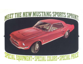 1967 Ford Mustang Sprint Mailer