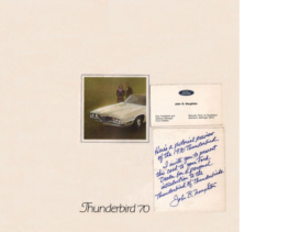 1970 Ford Thunderbird Mailer