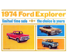 1974 Ford Explorer Mailer