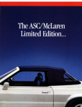 1988 Ford ASC McLaren Mustang Convertible