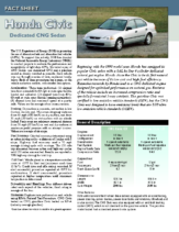 1998 Honda Civic CNG Fact Sheet