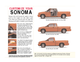 2000 GMC Sonoma Spec Sheet