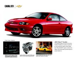 2004 Chevrolet Cavalier Spec Sheet