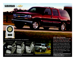 2004 Chevrolet Suburban Spec Sheet
