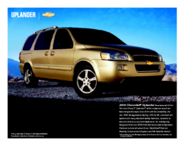 2005 Chevrolet Uplander Spec Sheet