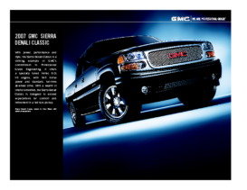 2007 GMC Sierra Denali Classic Spec Sheet