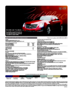2009 Cadillac CTS Spec Sheet