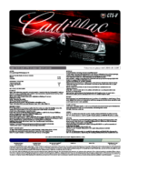 2009 Cadillac CTS-V Spec Sheet
