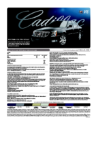 2009 Cadillac DTS Spec Sheet