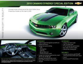 2010 Chevrolet Synergy Camaro Spec Sheet