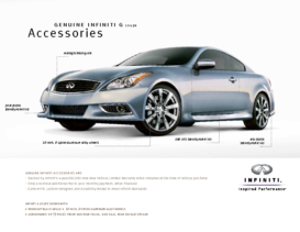 2011 Infinit G Coupe Accssories
