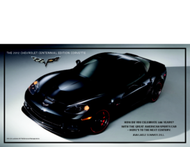 2012 Chevrolet Corvette Centennial Edition Spec Sheet