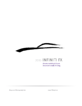 2013 Infiniti FX Factsheet