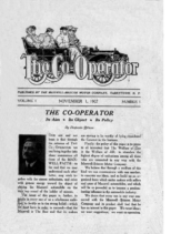 1908 Maxwell Co-Operator Newsletter