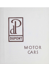 1921 DuPont Motor Cars Specs