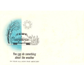 1949 Mercury Weather Control Mailer