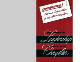 1954 Chrysler Salesbook