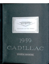 1959 Cadillac Data Book