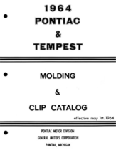 1964 Pontiac Molding and Clip Catalog