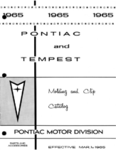 1965 Pontiac Molding and Clip Catalog