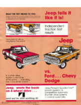 1977 Jeep 4WD Comparison Folder