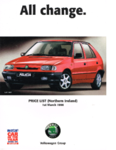 1996 Skoda Felicia Price List