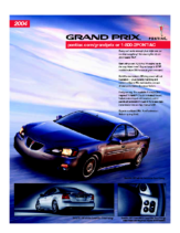 2004 Pontiac Grand Prix Spec Sheet