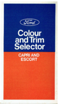 1971 Ford Capri & Escort Colour Folder AUS