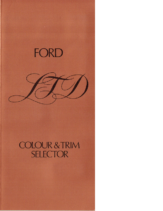 1976 Ford P6 LTD Colour & Trim AUS