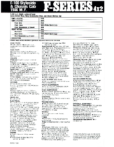1986 Ford Truck Spec Sheets AUS