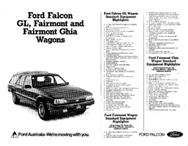 1986 Ford XF Falcon Data Sheet AUS