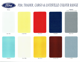 1989 Ford Commercials Colour Chart AUS